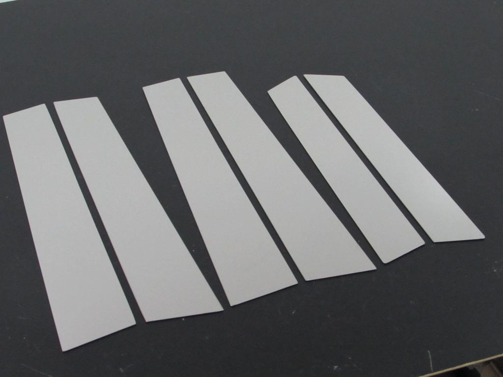 BRIGHTZ Stainless Steel Pillar Panels for RE Series Visors 1243 Ultra-Mirror CR-V (No Required) (6-Piece Set) [PIL-SIL-012]