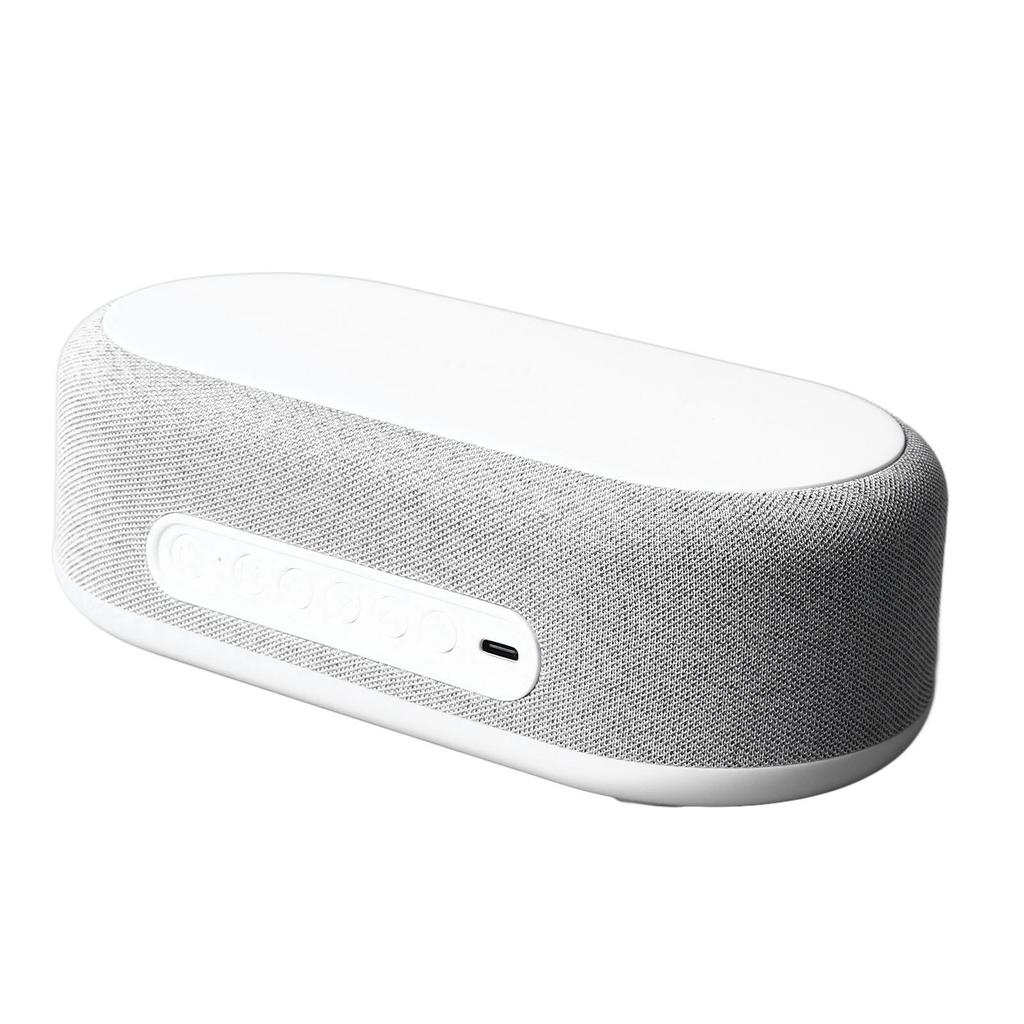 4 in 1 Wecker mit kabellosem Laden und Nachtlicht Tragbarer Multifunktions-Tischwecker