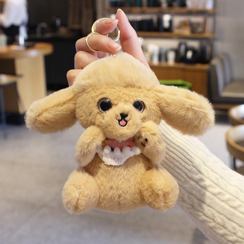 Creative Plush Puppy Keychain Doll - Cute Bag Ornament