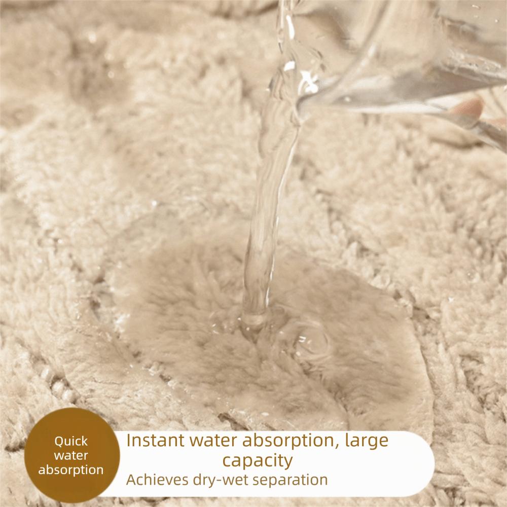 Absorpční žakárový koupelnový kobereček Zesílená podlahová rohož Domácí podložka do koupelny Toaleta