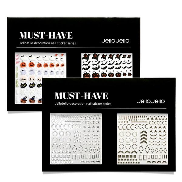 

Набор гелевых наклеек для ногтей Jello Jello, 2 шт., JNC-02, 1 комплект
