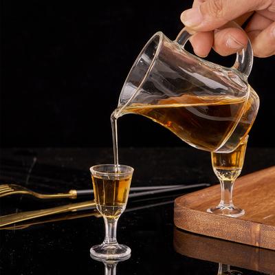 7pcs Wine Glass Set Small Cup Whiskey Transparent Drinkware Barware 10ml Shot Glass 100ml Flagon Glass Set with Gift 2025 New