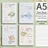 Plant Flower PVC Cover A5 Notebook - Student/Office Thickened Fresh Design Diary