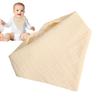 Baby Drool Bib Baby Absorbent Triangular Drool Bib for Babies 4-Layer Cloth Burp Breathable Absorbent Toddler Feeding Supplies