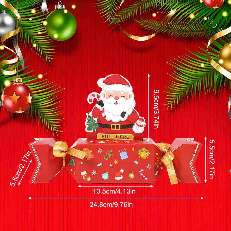 

8 шт. Рождественский сюрприз, кошелек для вытягивания денег, кошелек для вытягивания денег в стиле конфеты, забавные способы подарить наличные 5.5cm x 5.5cm x 24.8cm