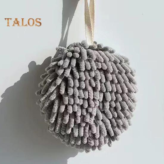 2 Pcs Hand Towel with Hanging Lanyard Highly Water Absorbent Quick-drying Superfine Fiber Thickened Reusable Kitchen Bathroom Cleaning Wipe Towel