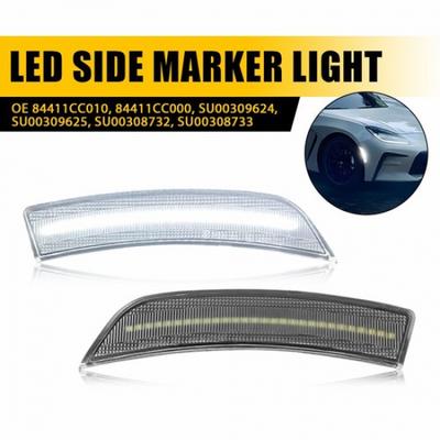 2x Clear LED White Front Fender Side Marker Light For Toyota GR86 ZN8 -2024