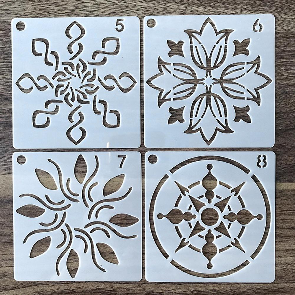 Craft Card Making Painting Template Painting Stencils Hollow Drawing Tool Mandala Pattern
