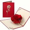 Pop-Up Design 3D Pop-Up Rose Card Rose Wedding Greeting Card  Mother'S Day