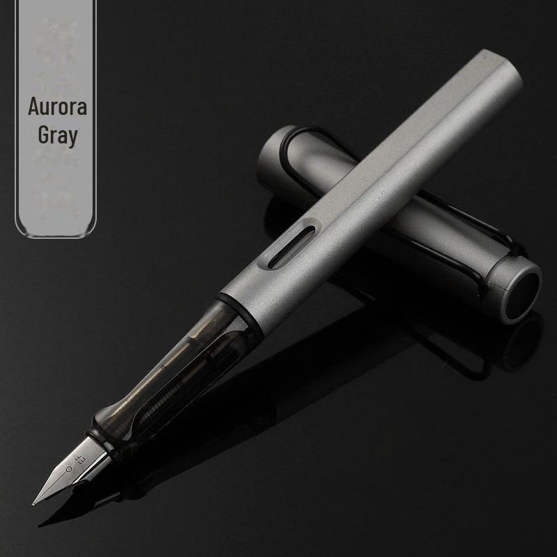 Zhengzi Student Fountain Pen - Iridium Gold 0.5mm Nib, 0.38mm Replaceable Ink Capsule, Steel Construction