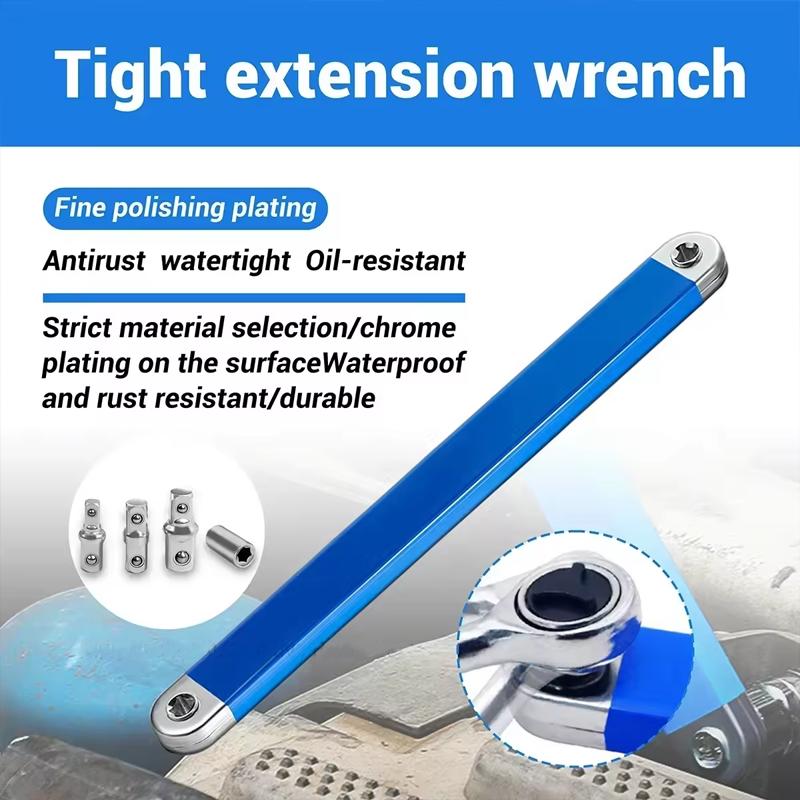 Versatile Extension Ratchet Wrench Multi-Purpose Zero Offset Extension Wrench