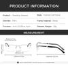 Men's Half-frame Professional Reading Eyeglasses Anti-blue Lightweight Anti-fatigue Metal Frames Presbyopia Eyeglasses + 1 .0To+4.0