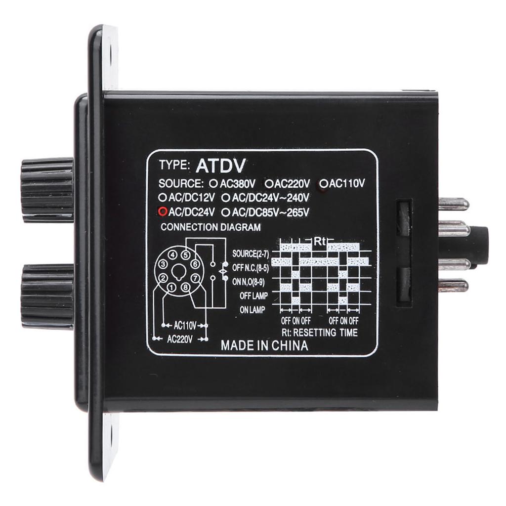 Ein Aus Twin Timer Relais Knopf Steuerung Zeitschalter ATDVYC 6S60M (DC 24V)