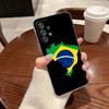 Brazil Flag Clear Soft Phone Case For Samsung Galaxy A56 A57 A37 A55 A54 A36 A35 A26 A25 A16 A17 A07 A52 A34 A73 A53 A21s Cover