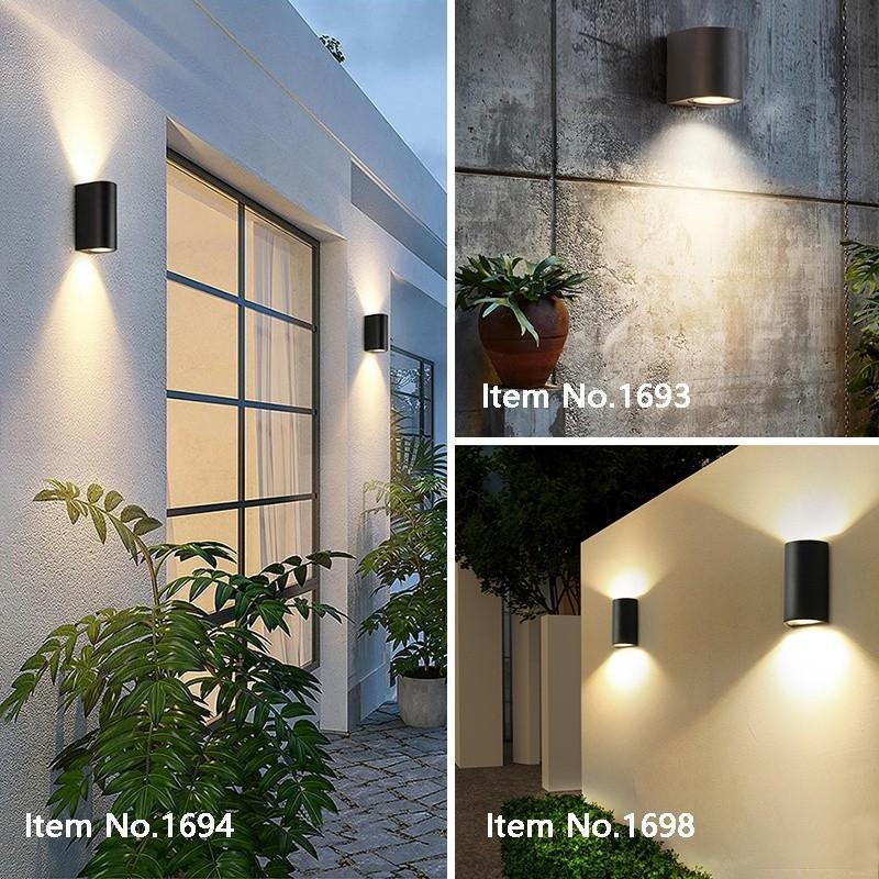 Adjustable Beam Angle Waterproof IP65 Wall Lamp LED Nordic Modern Lights Outdoor Garden Gate Balcony Courtyard Wall Light