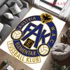 FK Austria Wien Teppich für Wohnzimmer Schlafzimmer Zuhause Sofadekoration, Rutschfeste Bodenmatte für Kinder zum Spielen