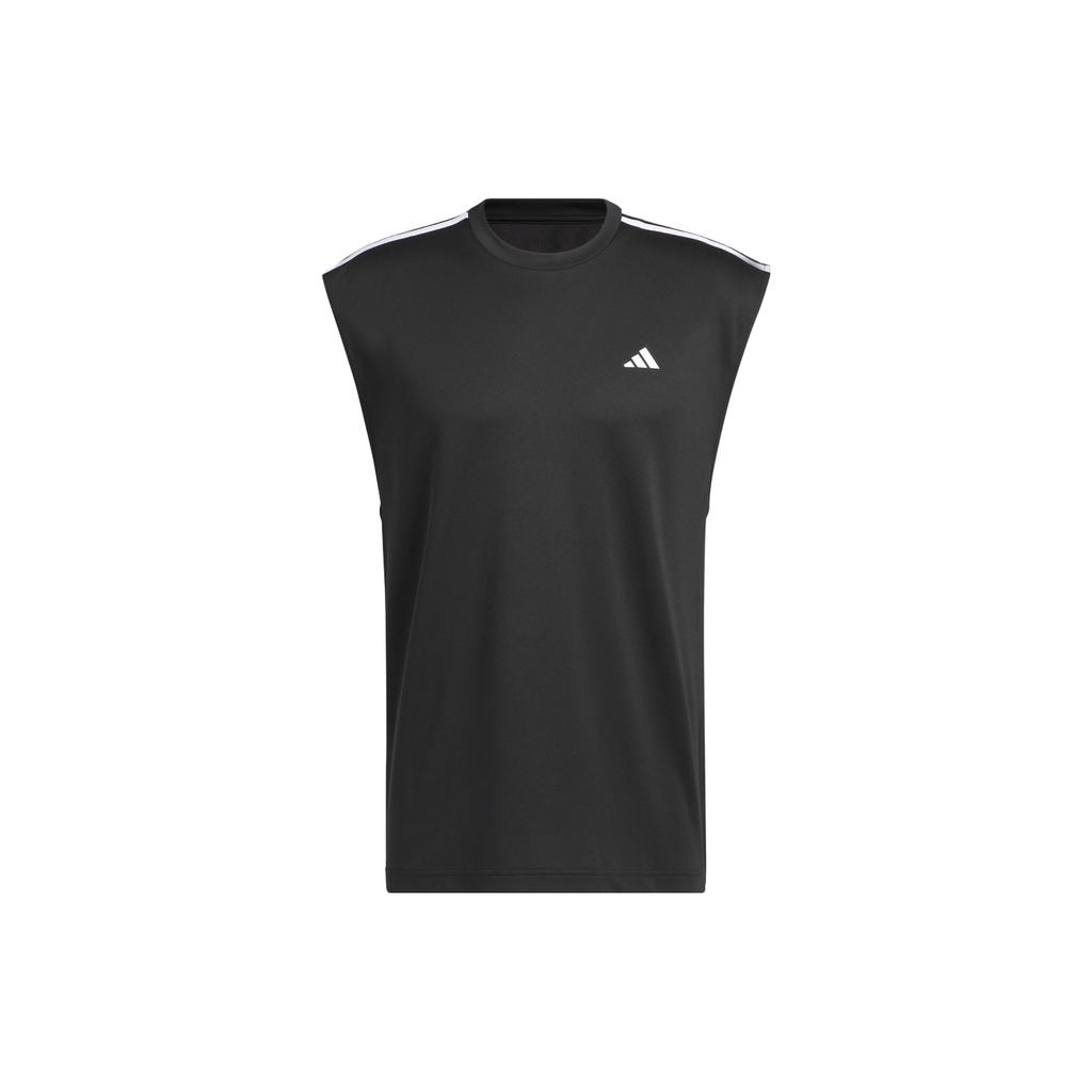 Adidas All-World Sleeveless Tank With Three-Stripe Logo Men Tops Black IC2464