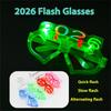 6Pcs Glowing Heart LED Glasses Night Event Party Supplies Reusable Bright Light Comfort Safe Materials
