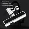 Universal Rotating Nozzle 3-speed Waterfall Water Outlet Multi-function Faucet Extender Splash-proof Kitchen Artifact