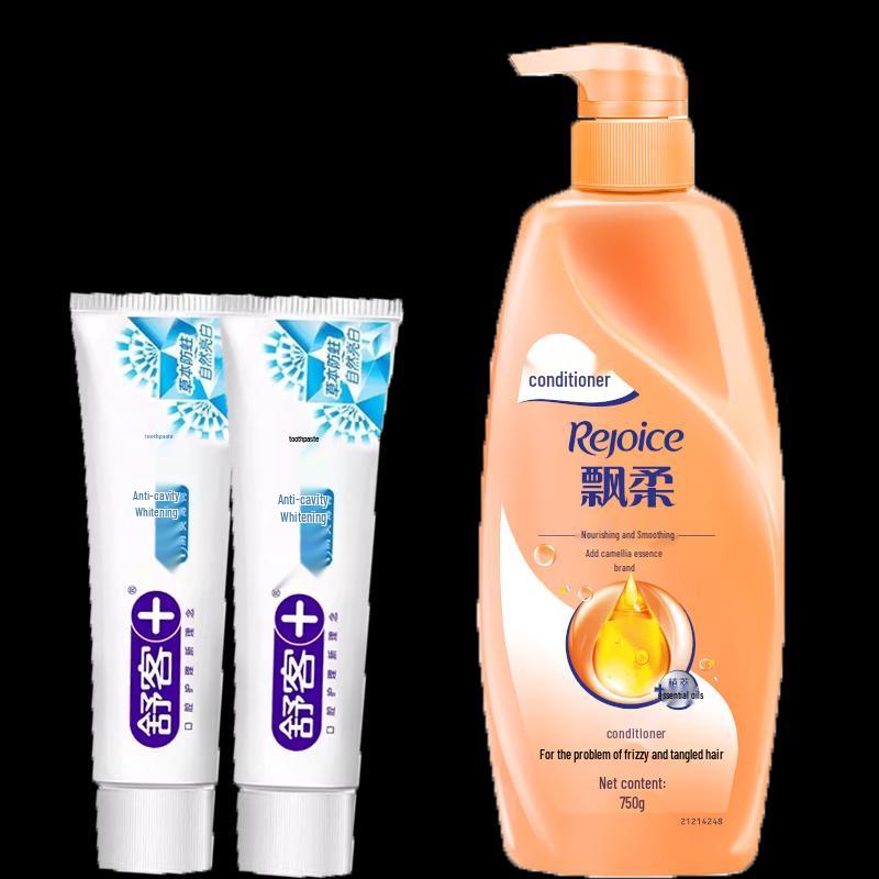 Soking Anti-Cavity Toothpaste & Rejoice Conditioner Daily Care Bundle