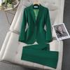 2026 Modischer Khaki-Blazer mit Temperament für Damen - Professionelles Frühjahrs-/Herbst-Anzug für Jahresversammlungen