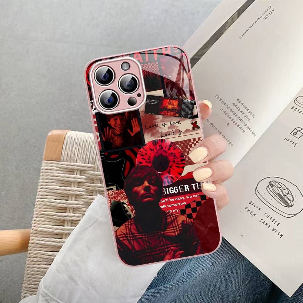 L-Luis M-Miguel Singer For IPhone 14 13 12 Mini 11 Pro XS Max X XR 14 Plus Tempered Glass Cover