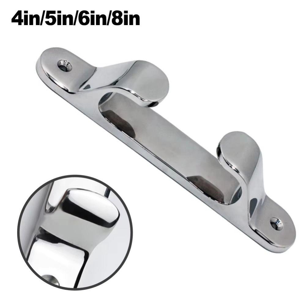 4/5/6/8 Inch Line Cleat Polished Silver Bow Chock Boat Rope Guide  Boat Replacement
