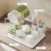 Kitchen Dish Rack Draining Rack Cupboard Storage Rack Household Countertop Multi-Functional Dish Rack Tableware Storage Rack