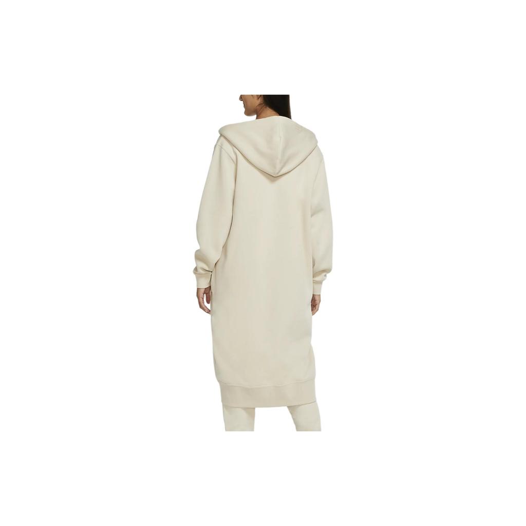 Nike Nsw Sportswear Long Sleeve Open Front Fleece Hoodie Women Outerwear Oatmeal CU7071-140