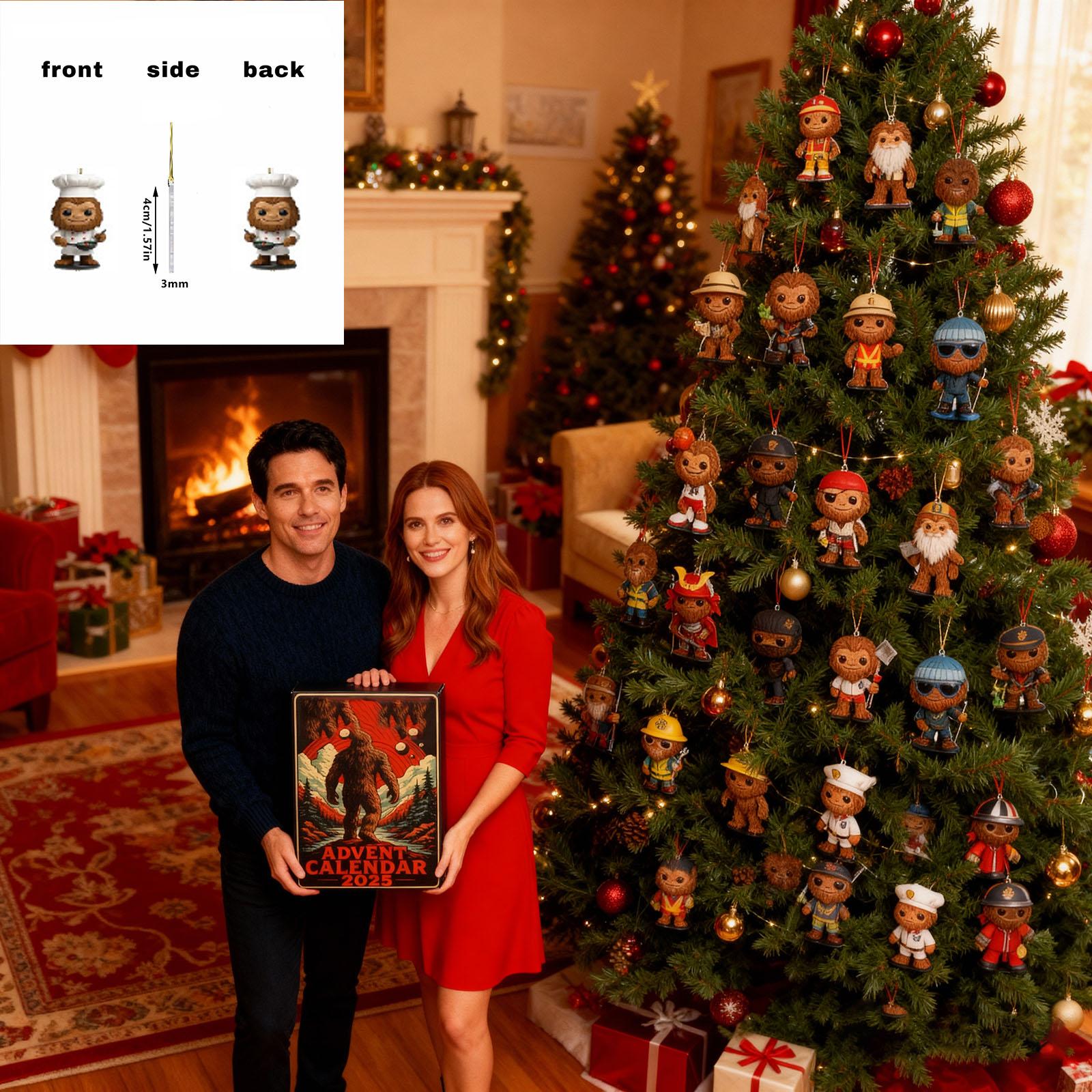 

Коробка для обратного отсчета Рождественский адвент-календарь One Size