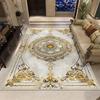 Zlatý Luxusní Dekorační Koberec Obývací Pokoj Evropský Styl Koberce Velké Plochy Pohovková Zóna Konferenční Stolky Ložnice Protiskluzová Podložka na Podlahu
