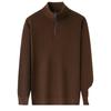 Men's Thickened Fleece Half-Zip Polo Shirt with Stand-up Collar - Comfortable, Skin-Friendly, Plus Fleece Casual Hoodie