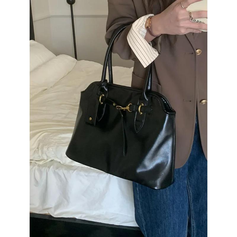 Borse Tote da Spalla da Donna di Grande Capacità Borsa Cartella da Lavoro da Donna in Pelle PU Design Vintage Borse a Mano Femminili per il Pendolarismo Quotidiano Portafoglio