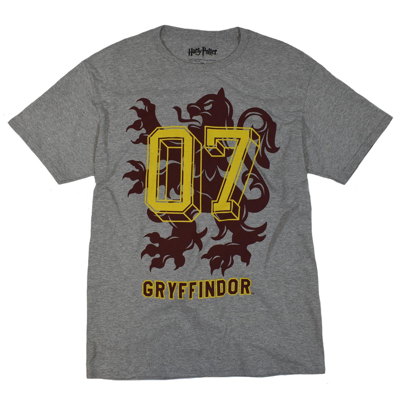 Men s T-shirt-unisex -Harry Potter House of Gryffindor 07 Lion Graphic NEW XL