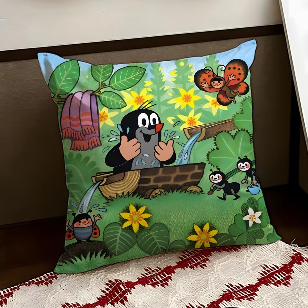 TThe Little MoleS Cushion Cover Reversible Soft Durable Pillow Cover Home  Car MultiScene Use for Daily Comfort
