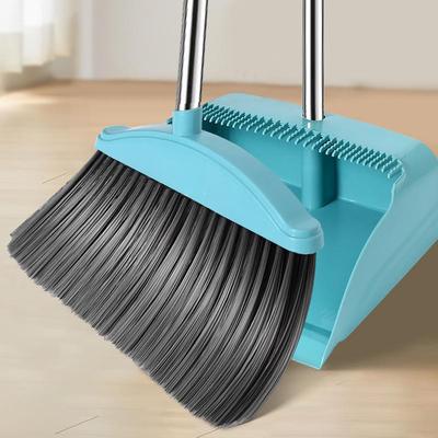 Set Mătură cu Perii Moi și Făraș pentru Uz Interior/Exterior - Mătură Mare pentru Măturat Podele și Baie