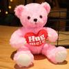 Kawaii Hug Sweater Teddy Bear Plush Dolls Lovely Bear with Clothes Holding Heart Pillow Nice Wedding Valentine 'S Gifts
