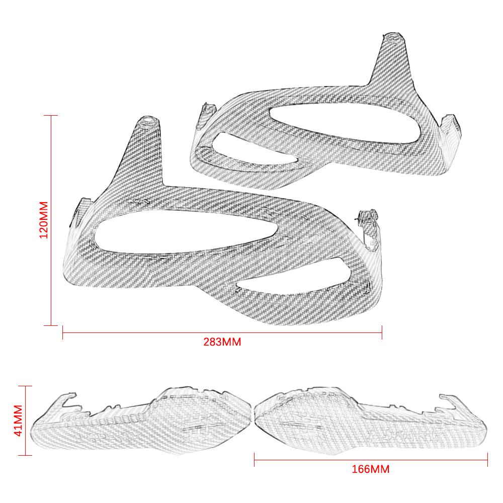 Motorcycle Spark Plug Covers ABS Carbon Fiber Cylinder Head Engine Guard Side For BMW R1200GS R1200R R1200RT R1200S R1200