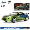 Jada 25th 1:24 Fast & Furious,Dodge Charger Skyline GTR Totota Supra Mitsubishi Eclipse Lancer EVO,Alloy Car Collection Gift Toy