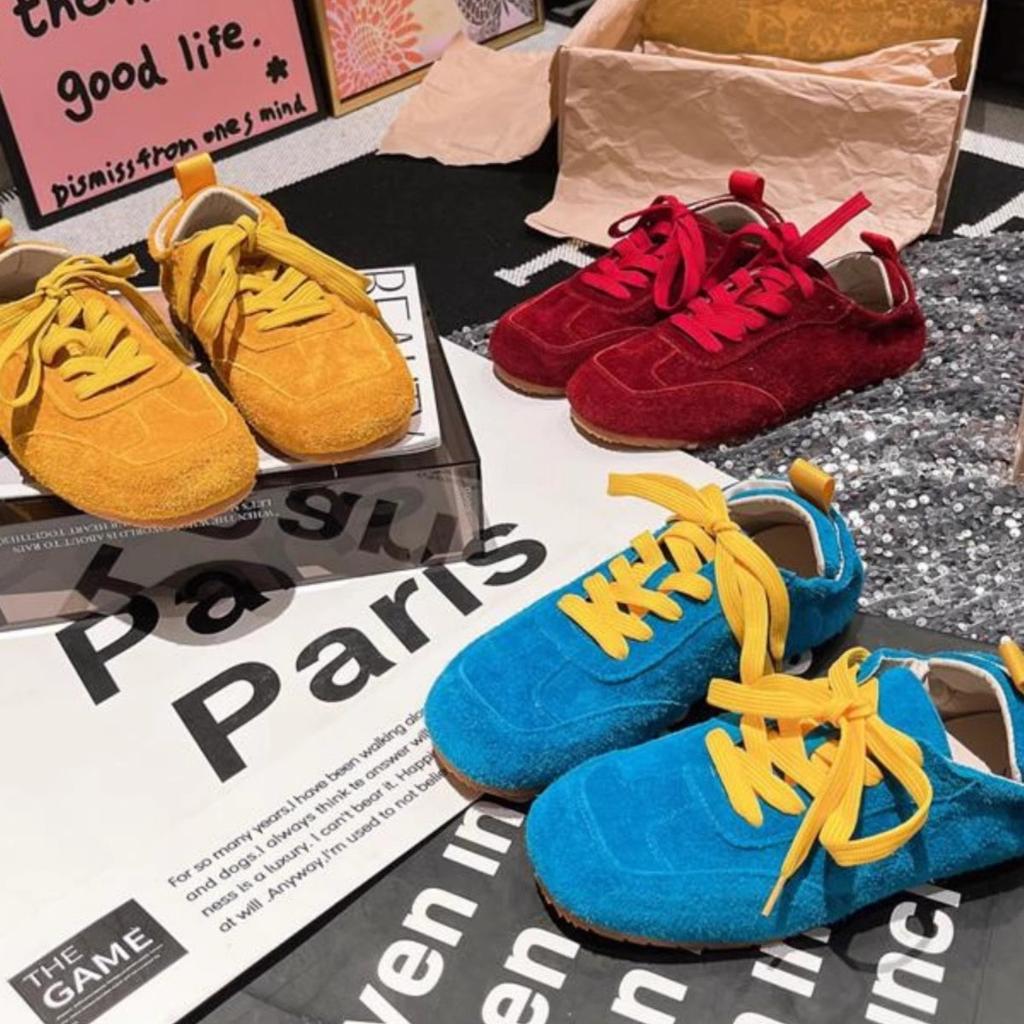 Soft Leather Edition~ Lace-up Casual Shoes Board Shoes Dexun Shoes Soft Sole 2025 Spring New Versatile Single Shoes Biscuit Shoes Women