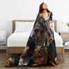 Mads Mikkelsen Blankets  Camping Flannel Bedding Throws For Couch Chair Warm Soft Design Quality Bedspread Gift Idea