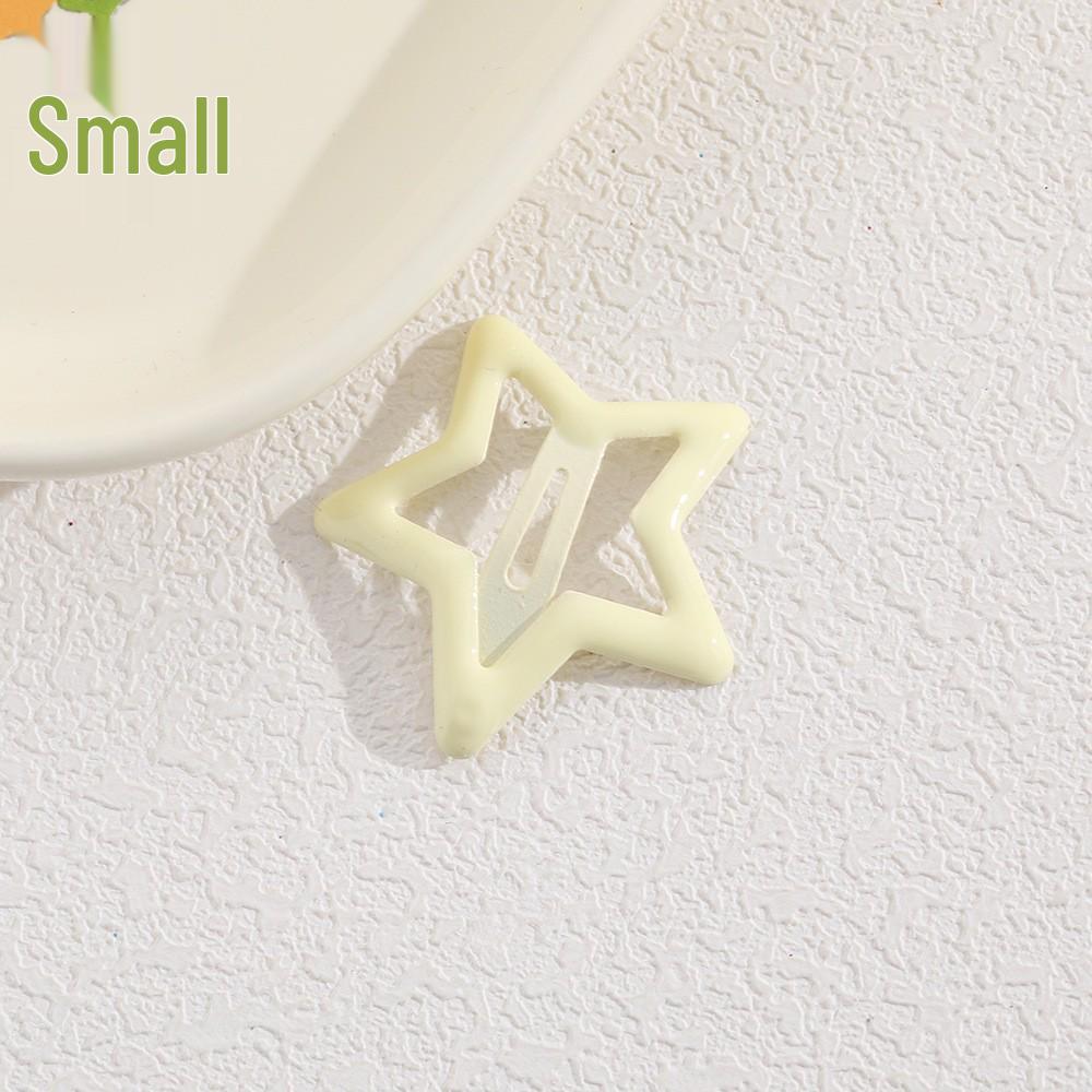 Children's Candy Color Star Hair Clips - Small Size BB Bangs Accessories