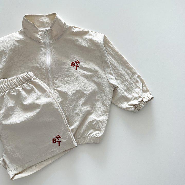 Korean Style 2024 Kids' Casual Letter Jacket & Shorts Set