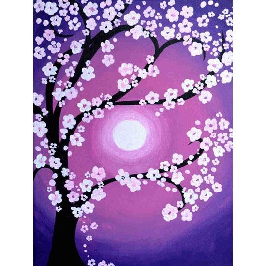 huacan Paint With Diamonds Scenery Tree Diamond Painting Full Round Landscape Picture Of Rhinestone Mosaic Flowers