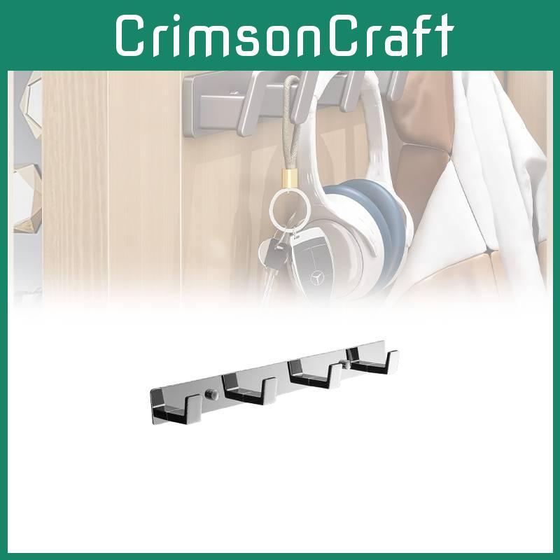 Schlankes Bohrloses Edelstahl-Haken-Set zum Starken Halten von Kleidung in Kreativen Räumen