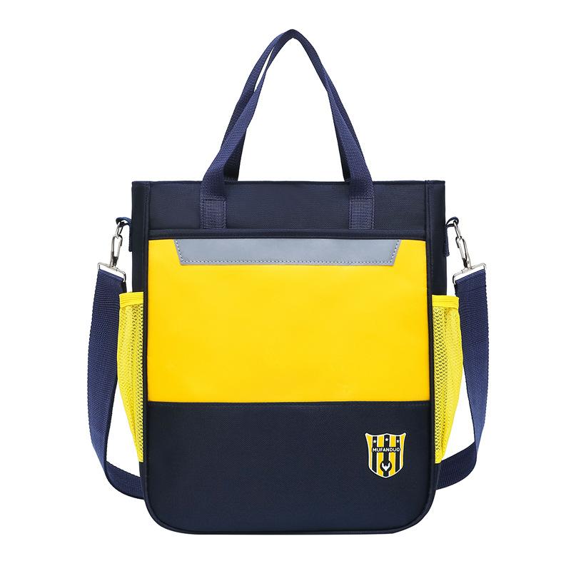 New shoulder bag British style tote bag, male and female primary school students can carry and carry primary school students tutoring bag