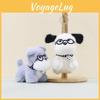 And Stylish Playful Plush Dog Keychain With Glasses Ideal For Personalizing Bags And Keys