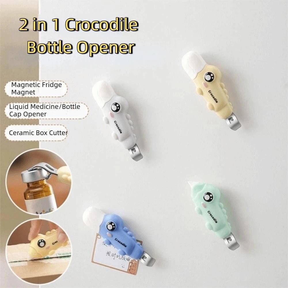 Cartoon 2 in 1 Bottle Opener Portable Box Opener Practical Medicine Bottle Opener Oral Liquids