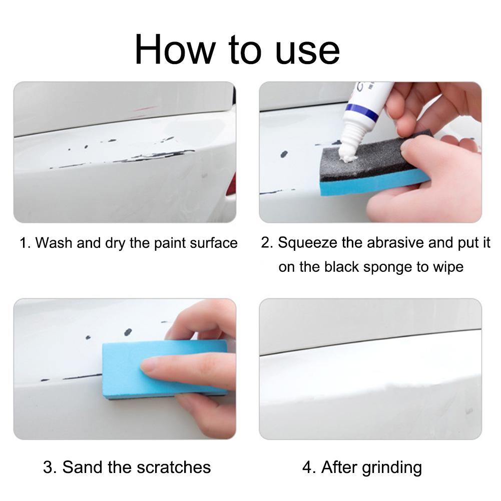 Car Paint Scratch Repair Bright Scratch-Removing Abrasive Polishing Paste Stain-Removing Self-Adhesive Maintenance Waxing