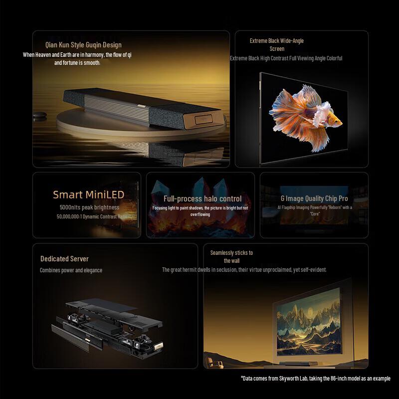 Skyworth 100Q9E 100-дюймовий Smart Mini LED 4K телевізор (версія CN)